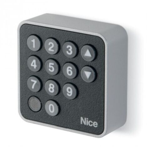 Nice – Clavier numérique mural filaire EDS – 12 touches rétroéclairées – Installation encastrée avec boîtier métallique – Compatible décodeur MORX