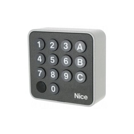 Nice – Clavier digicode radio 6V avec 2 piles lithium CR2430 – Portée 200m en extérieur – Boîtier anti-vandale – EDSWG