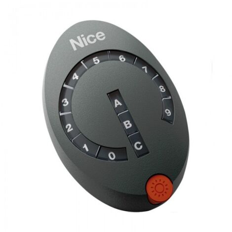 Nice – Clavier à code 14 boutons pour motorisations – Programmation auto-apprentissage – Fréquence 433.92 MHz – 3 canaux – DS100