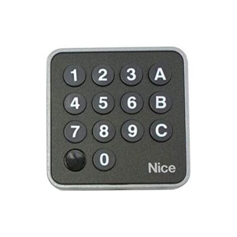 Nice – Clavier électronique sans fil EDSWG – Alimentation 6V avec 2 piles CR2430 – Indice de protection IP54 – Portée jusqu'à 25m