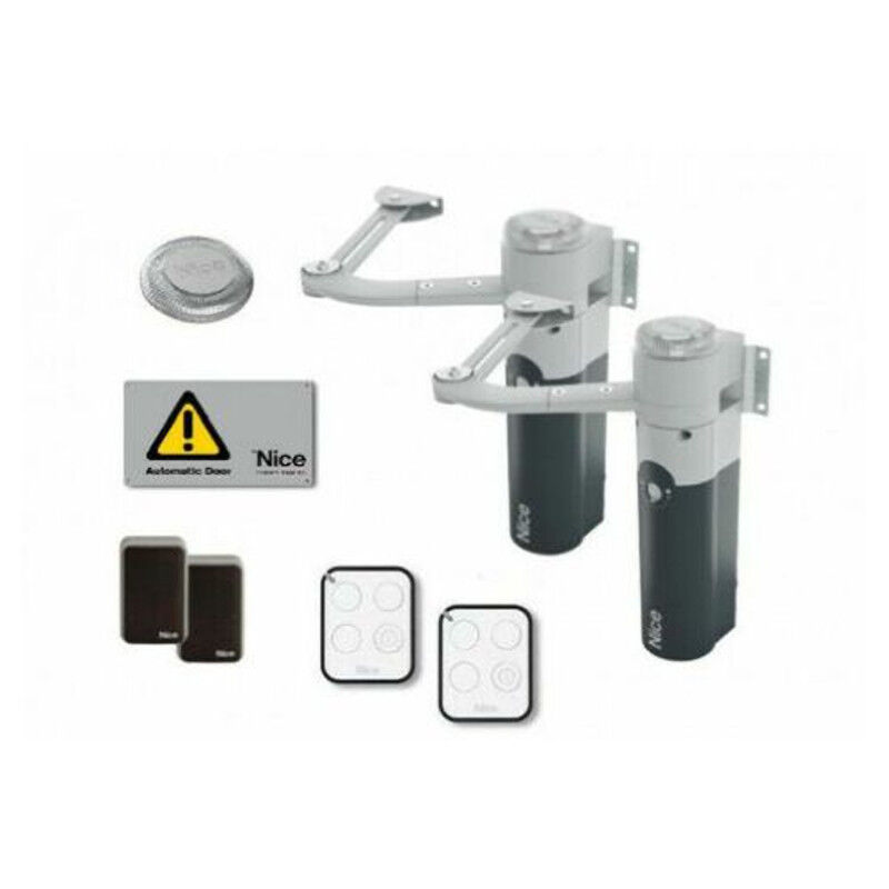 Kit pour portail battant 2 vantaux 1,8 m 24v walky 2024 bd Nice WALKY2024BDKCE