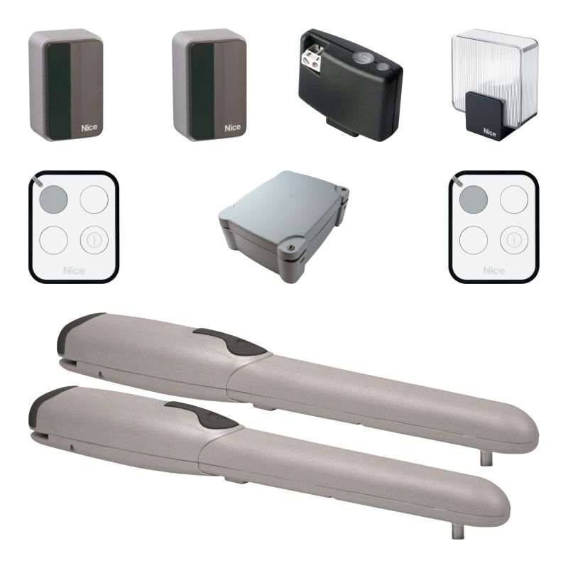 WINGO5BDKCE Kit complet pour portail battant 2 vantaux jusqu&39à 3,5m 230V WINGO5KIT - Nice