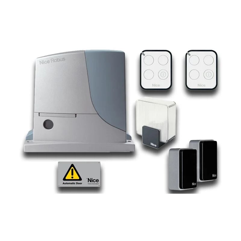

kit automatización 24v puertas correderas robuskit 400 bd rb400bdkce - Nice