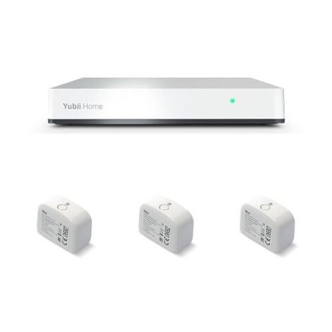 Nice – Kit box domotique Yubii Home avec 3 micromodules BiDiShutter – Alimentation 5V DC – Protocoles Zwave et Wifi – Température de fonctionnement 0°C à +40°C