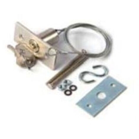 Nice – Kit de déverrouillage externe KI1 – Cordon métallique avec verrouillage à clé – Pour portails coulissants et volets roulants