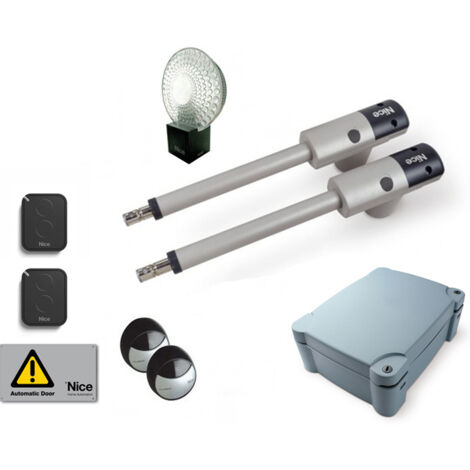 Nice – Kit de motorisation de portail 2 battants – Moteur électromécanique 230V – Longueur vantail 3m – Charge max 300kg – TOO3000KCE