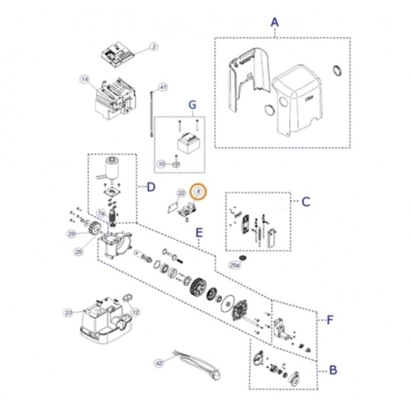 Carte relais de lumière de courtoisie SB592A Fil 400 600 Pièce de rechange d'origine NICE SB592A