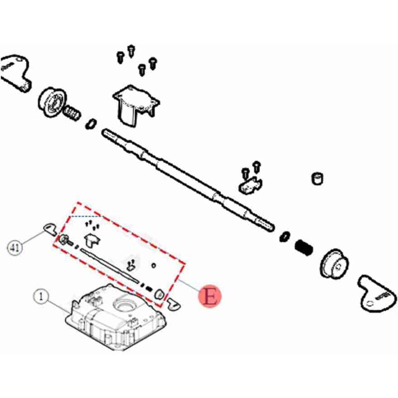 PRXM06 Groupe de déverrouillage s-fab XME2124 sfab XME2024 Pièce de rechange d'origine Nice PRXM06
