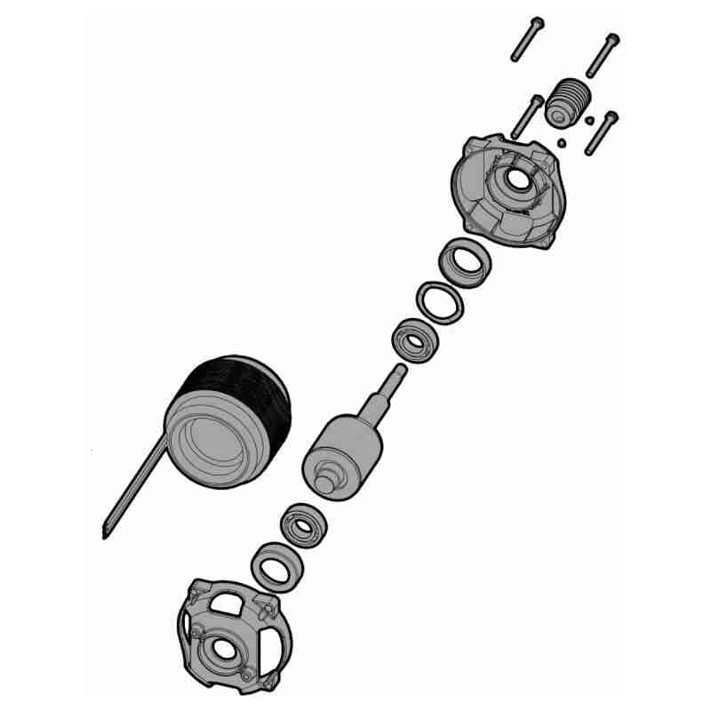 PRTO04B Moteur électrique 230v toona TO4605 TO5605 220V Remplacement réversible Nice PRTO04B