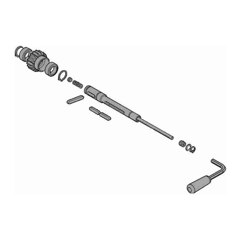 SPAMG00400 SL1S Ensemble moteur Mhouse Pièce de rechange d'origine Nice SPAMG00400