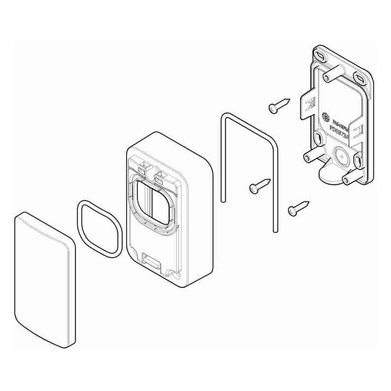 SPCG011400 Paire d'assemblages en plastique Epmo/Epmob Pièce de rechange d'origine Nice SPCG011400