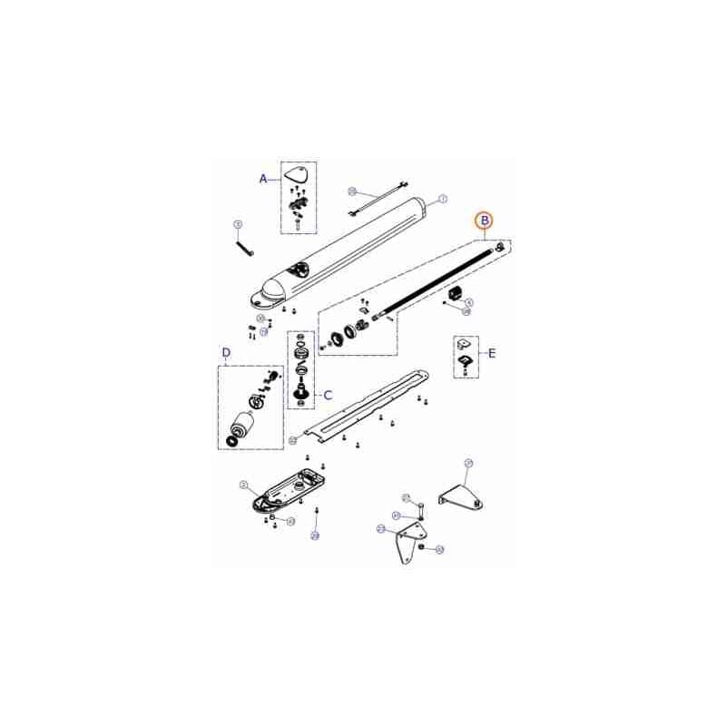 SPGM057700A Groupe de vis à roulement pneumatique 200 400 Pièce de rechange d'origine Nice SPGM057700A