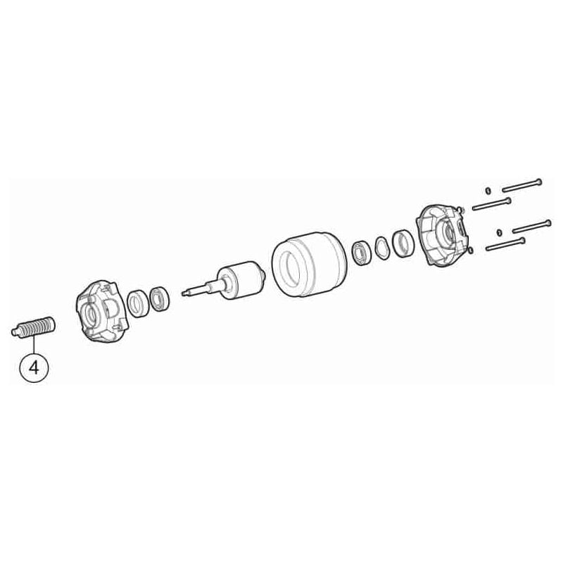 SPMTG03500 Groupe mécanique Moteur électrique 220V BM4000 l-fab Pièce de rechange Nice SPMTG03500