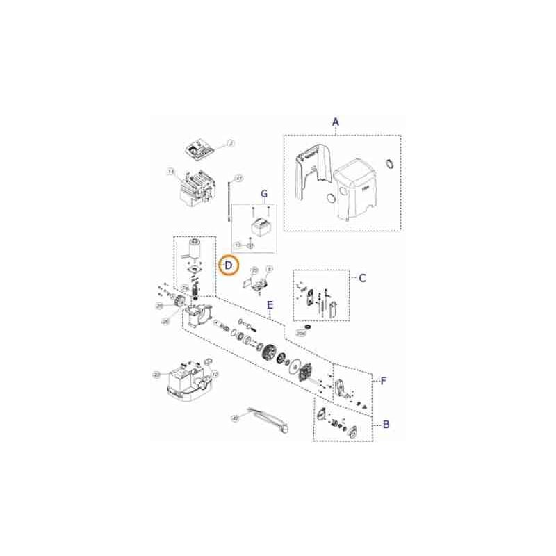 Groupe moteur électrique SPMTG10200 FILO 400 FILO 600 Accueil Pièces détachées NICE SPMTG10200