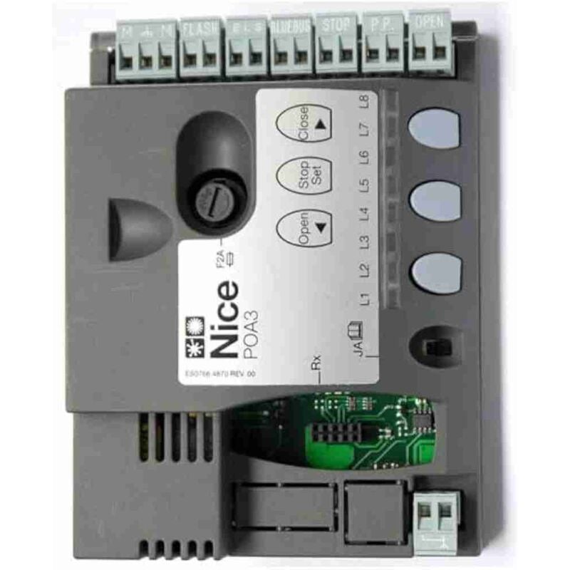 Panneau de commande central SPPOA3 Opera POA3 Motors Pièce de rechange d'origine Nice SPPOA3