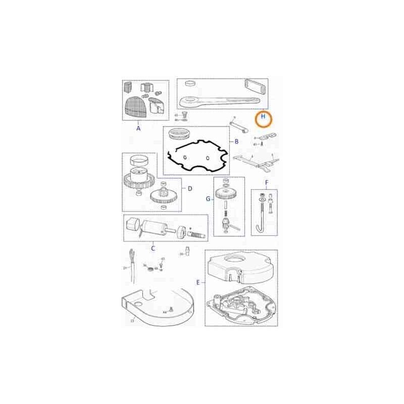 Accessoires wuakit Bras droit Pièce de rechange d'origine Mhouse Nice wuakit