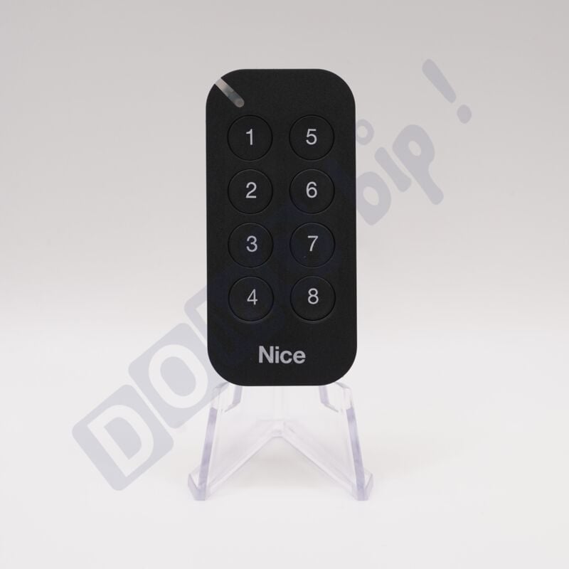 MyGo8 – Télécommande 8 canaux pour portails et garages – Nouvelle version de la ON9E - Compatible O-Code & O-Code/A - Rolling Code - 433,92 MHz - Nice