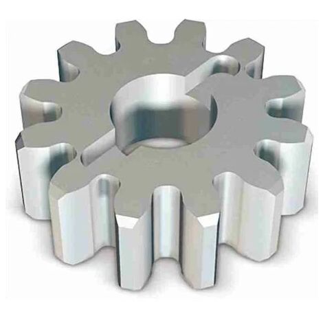Nice – Pignon 12 dents module 6 – Compatible crémaillère ROA81 – Transmission de puissance pour moteur coulissant RUN – Installation optimisée