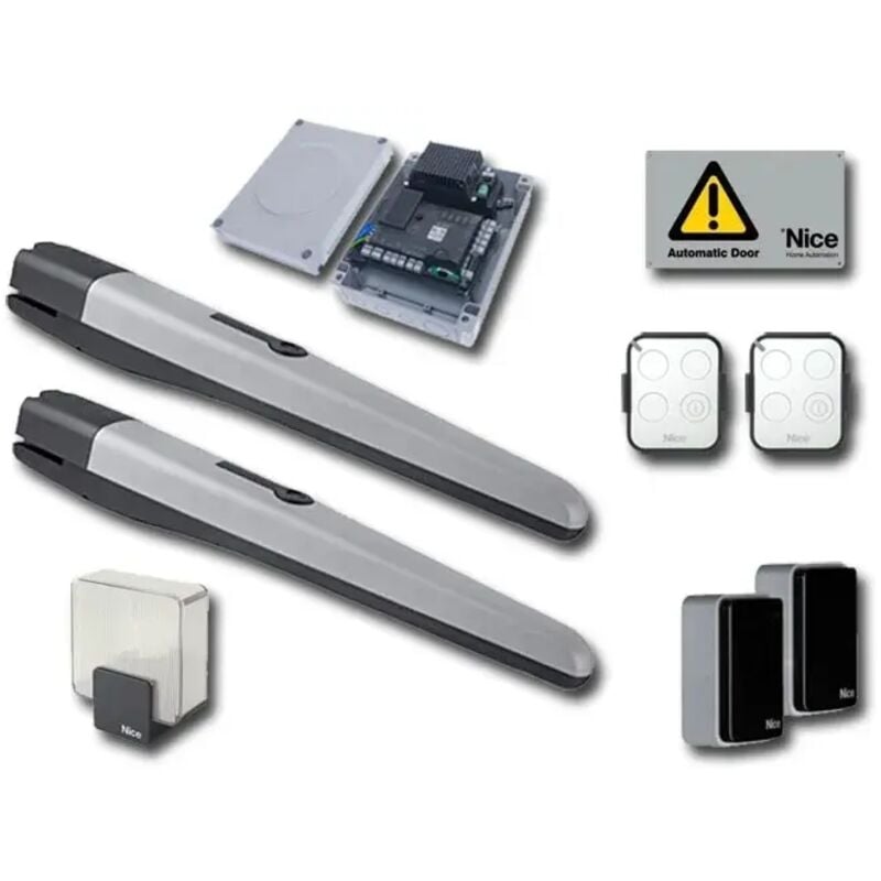 Automatisme Toonakit vérin 2 v pour portail battant jusqu'à 2,3 m/500 kg parvantail radio bidi Nice