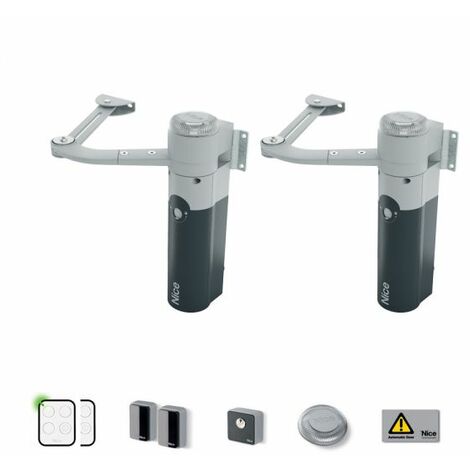 NICE Walkykit 2024 Per cancelli a battente con ante fino a 1,8 m - WALKY2024BDKCE
