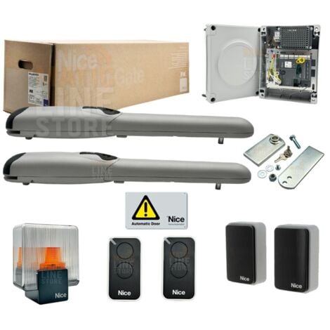 NICE WINGO KIT 4024 BD AUTOMAZIONE CANCELLO A BATTENTE FINO 2M 24V WINGO4024BDKCE