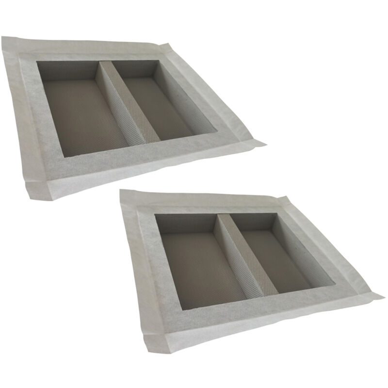 Lot de 2 niches à carreler étanches - formats intérieurs 50 x 40 cm - 9 cm de profondeur