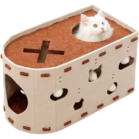 Niche à chat - Cachette pour chats d'appartement - Jouet