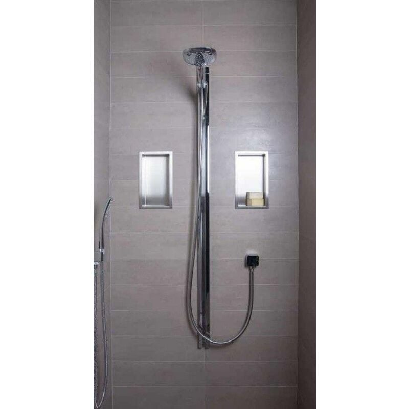 Niche à encastrer en inox ouverte niche: 150 mm