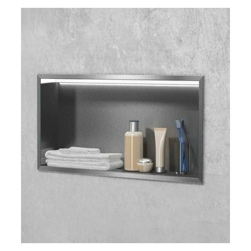 Niche à encastrer ouverte avec éclairage led niche: 150 mm