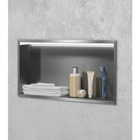 Niche à encastrer ouverte avec éclairage led  niche: 150 mm