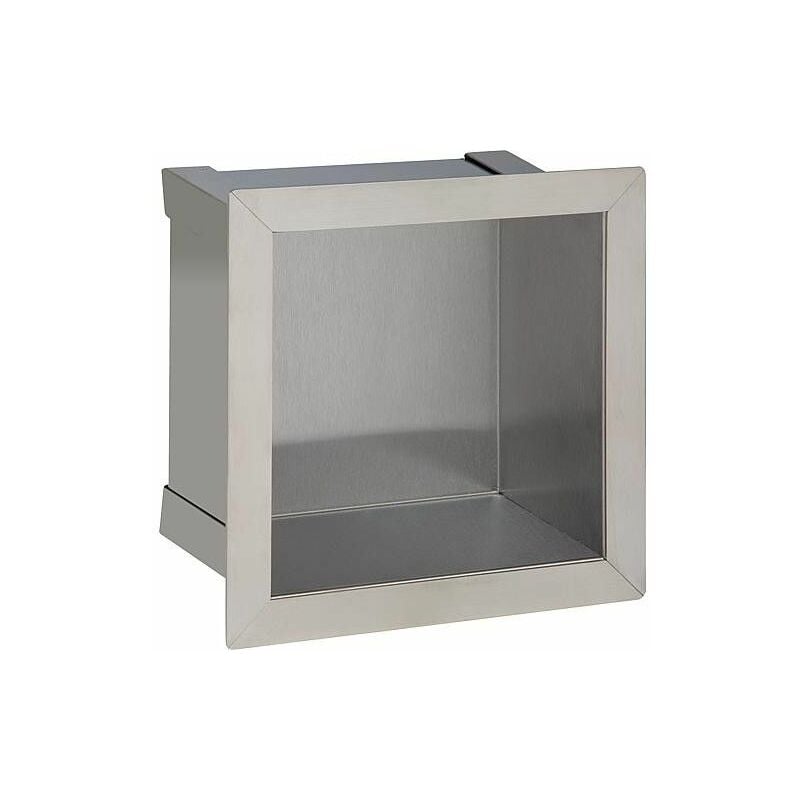 Niche murale pour papier wc de réserve profondeur 100 mm lxh : 180x180 mm Dimension receveur: 150 x 150 cm