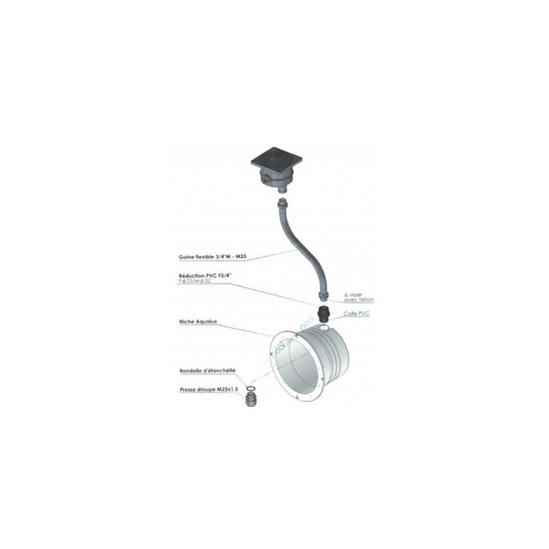 Ccei - niche aqualux pour liner et beton PAR56 - Niche pour