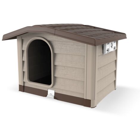 Niche bungalow pour chien - Beige - H 62 x L 89 x P 75 cm - Livraison gratuite