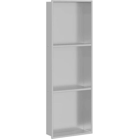 Niche de Douche Argent 90 x 30 x 9.5 cm Acier inoxydable CFW654926