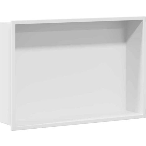 Niche de Douche Blanc 45 x 30 x 9.5 cm Acier inoxydable CFW292360