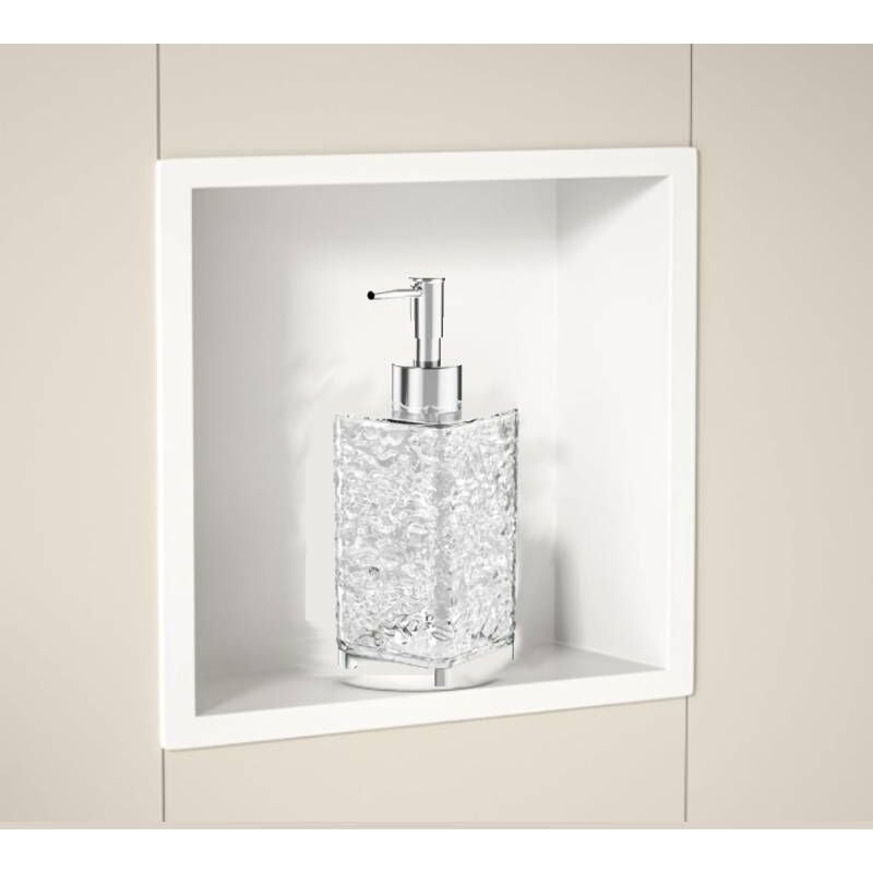 Niche de douche en acier inoxydable avec sous-bouteille premium blanche 320320125mm pas besoin de carrelage étagère de douche encastrée niche pour