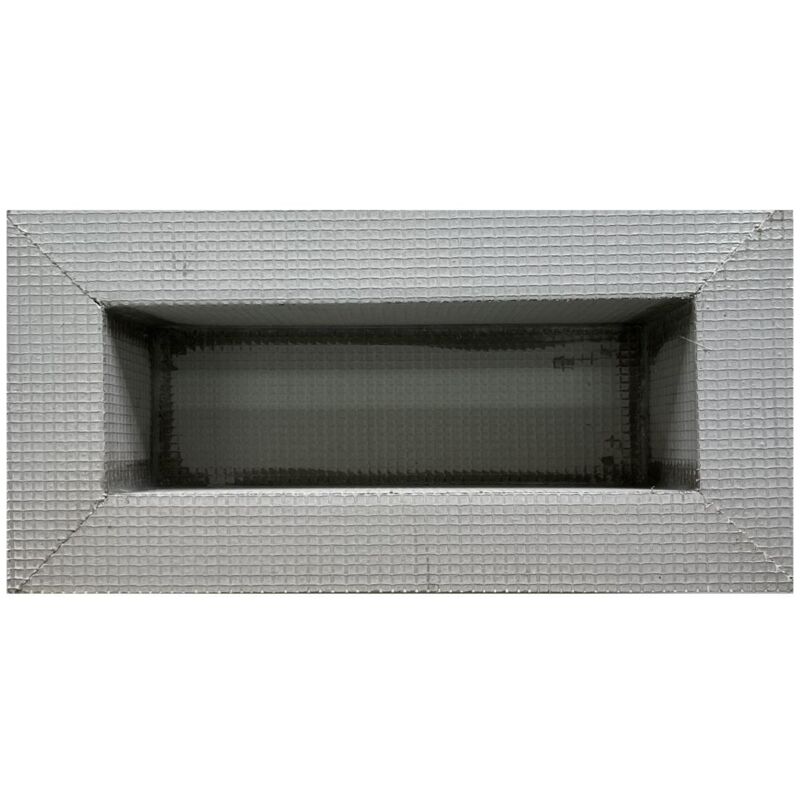 Vente-unique - Niche de douche à encastrer et prête à carreler - 40 x 20 cm - klara