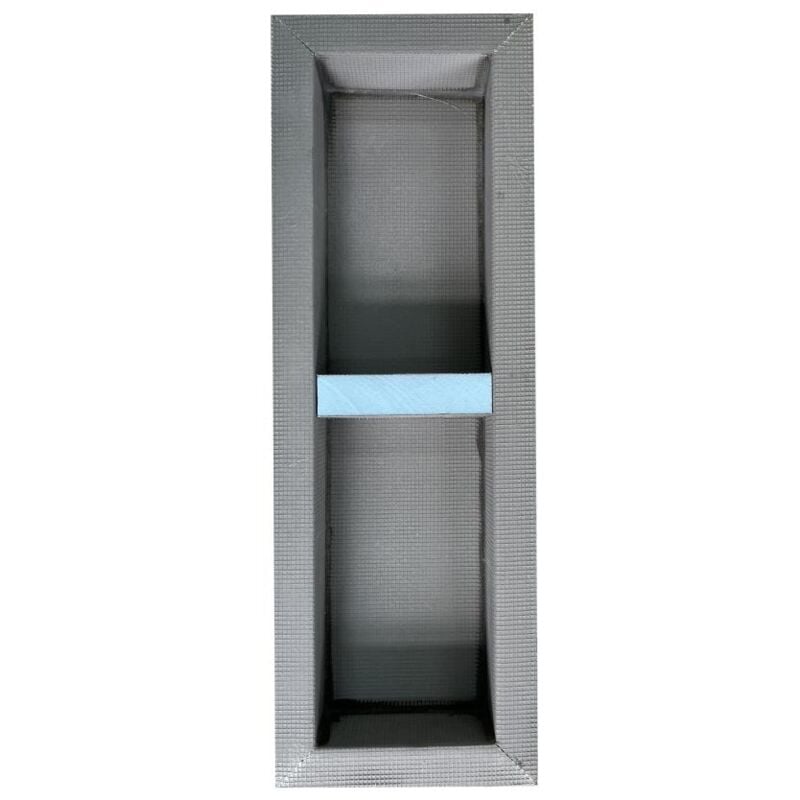 Vente-unique - Niche de douche à encastrer et prête à carreler avec 1 étagère - 31 x 91 cm - klara