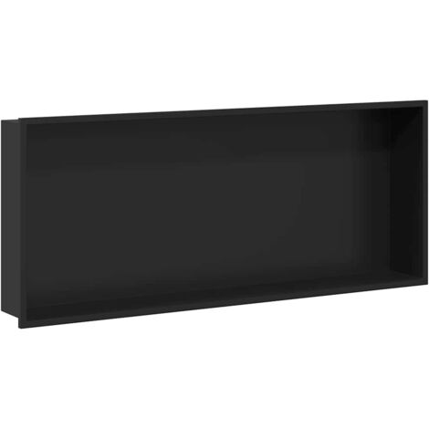 Niche de Douche Noir 75 x 30 x 9.5 cm Acier inoxydable CFW587663