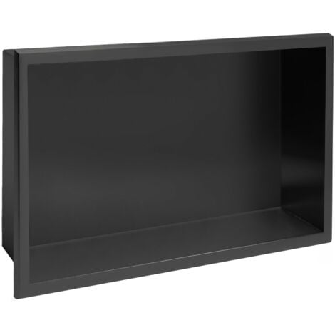 NICHE DE SALLE DE BAIN 30X45, NOIR MAT