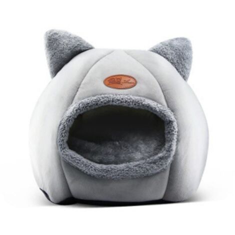 Niche d’hiver chaude pour chat et petit chien, forme grotte, taille XL