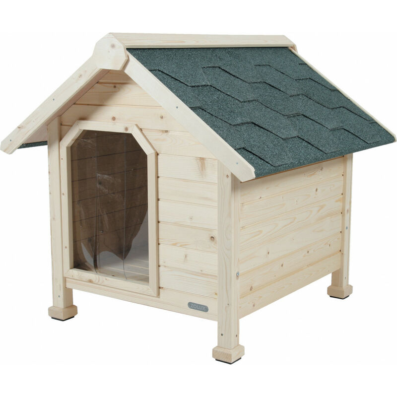 Niche en bois chalet, taille Extra Large. dimension ext. 116 x 105 x 105 cm de hauteur. niche chien.