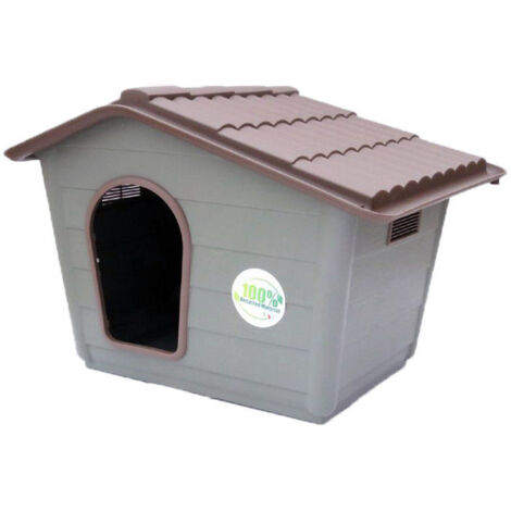 Niche En Résine Pour Chiens De Taille Moyenne, En Forme De Maison, 78 X 58 X 58 Cm