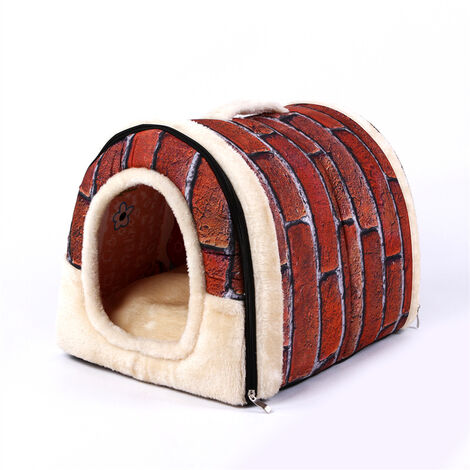 Niche et igloo pour chat lit amovible et lavable pour animaux de compagnie automne et hiver produits pour animaux de compagnie-taille 303518CM