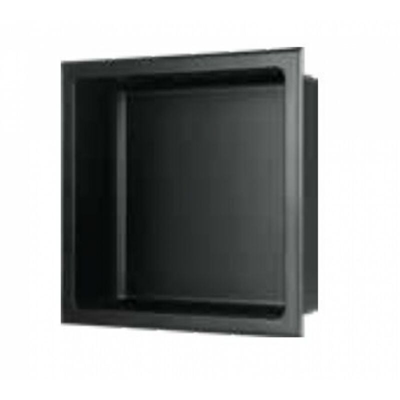 Niche murale à encastrée Noir Mat - 30x30cm
