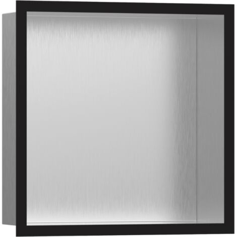 Niche murale fond acier HANSGROHE XtraStoris cadre noir mat