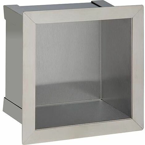 Niche murale pour papier WC de réserve profondeur 100 mm lxh : 180x180 mm  Dimension receveur: 150 x 150 cm