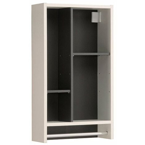niche murale versus 40x71x13 gris blanc