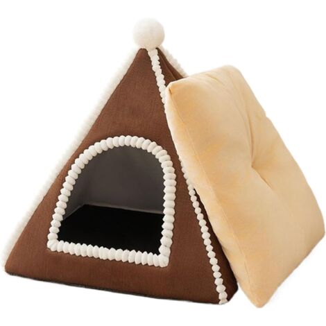 Niche pour Chat Fermée - Panier Fermé pour Chien - Tente Sécurité Hiver