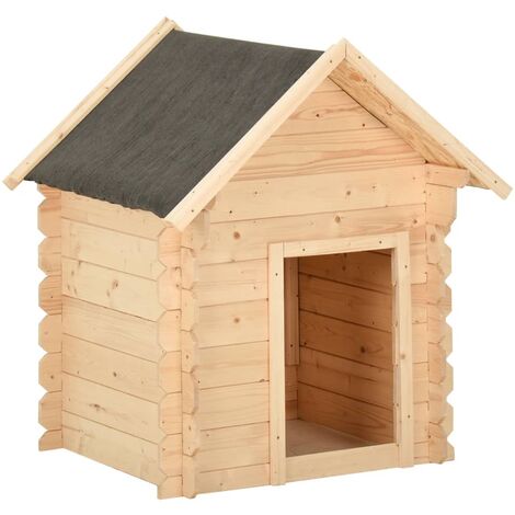 Niche pour chien 80x80x100,6 cm Bois de pin massif